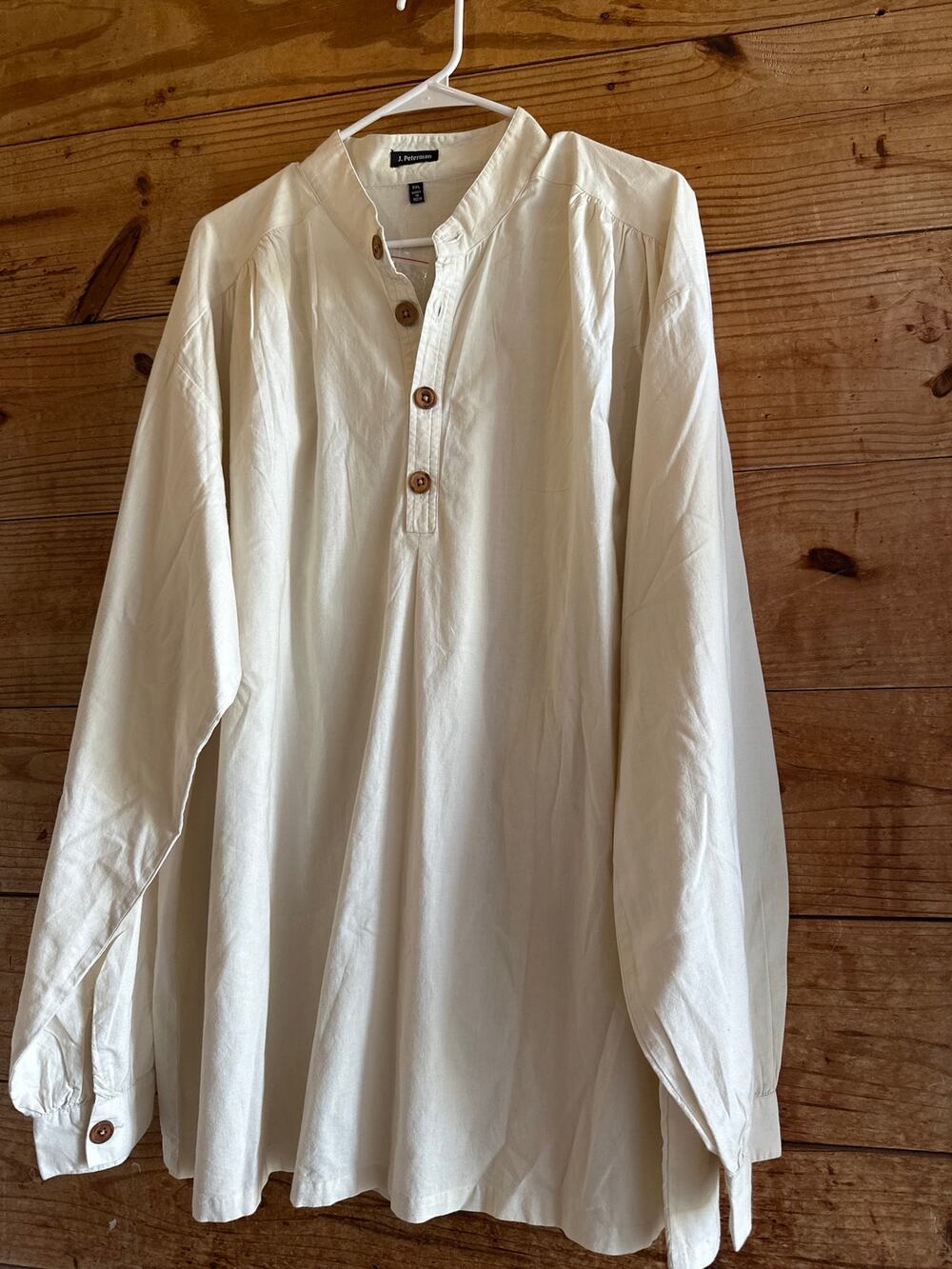 J. Peterman Reenactment Old Timey Shirt NWOT